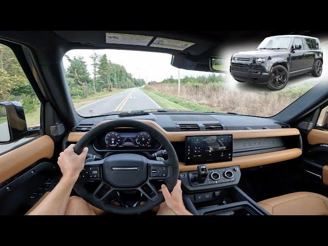 2024 Land Rover Defender 110 V8 | POV Walkaround and Test Drive ASMR