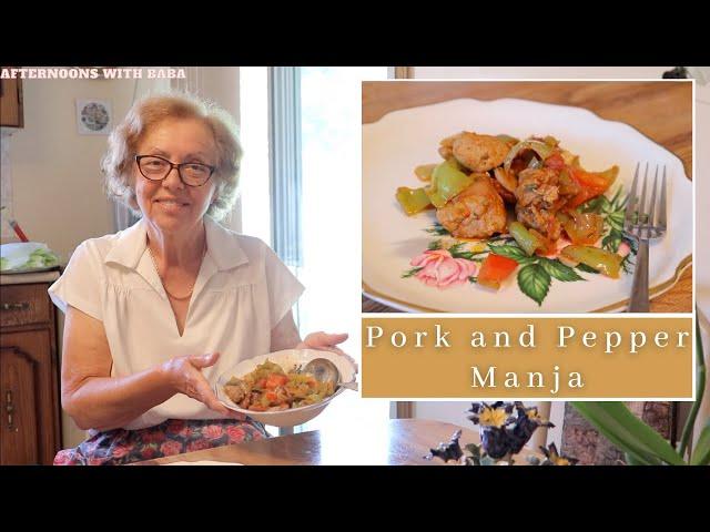 How to Make: Macedonian Pork and Pepper Manja | Pork and Pepper Stir Fry