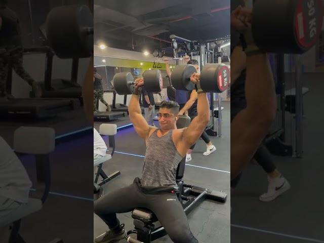 50 KG Dumbbells Shoulder Press