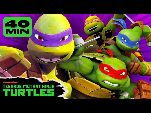 45 MINUTES of Donnie's BEST Defeats and Fights! 🟣 | Teenage Mutant Ninja Turtles