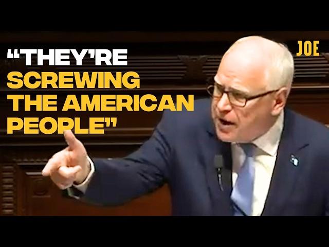 Tim Walz takes down Elon Musk and Donald Trump in powerful speech