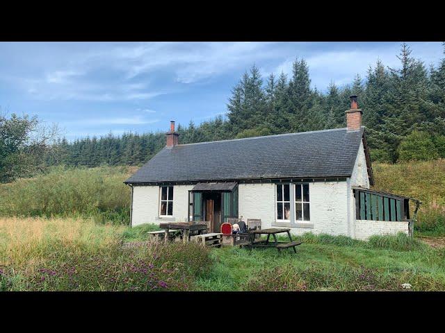 One night camping at greensykes bothy with my girlfriend and the dog