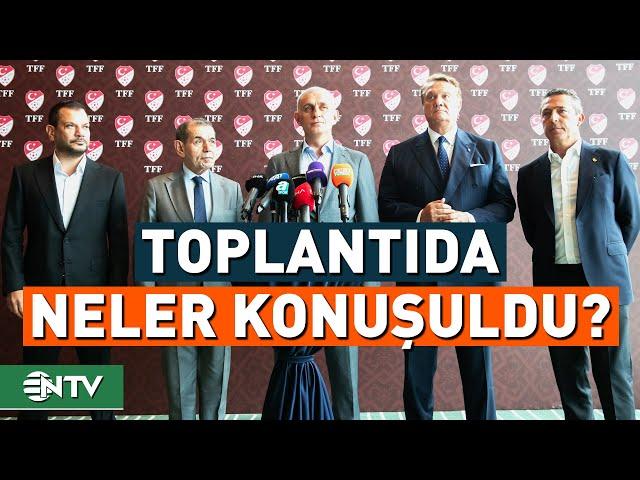 TFF Başkanı İbrahim Hacıosmanoğlu, Kulüp Başkanları ile Yaptığı Toplantı Ardından Konuştu | NTV