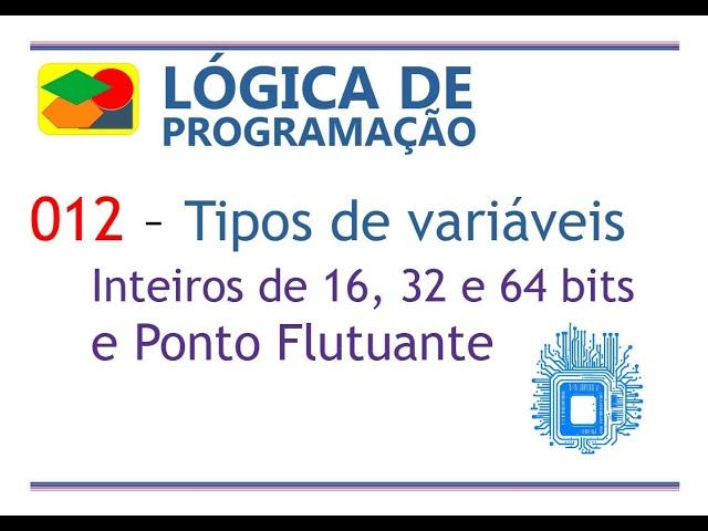 Lógica de Programação 012 - Variáveis - Inteiro e Ponto Flutuante