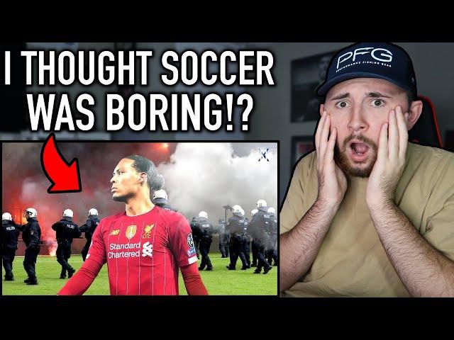 American Reacts to Rare Moments in Football! *INSANE*