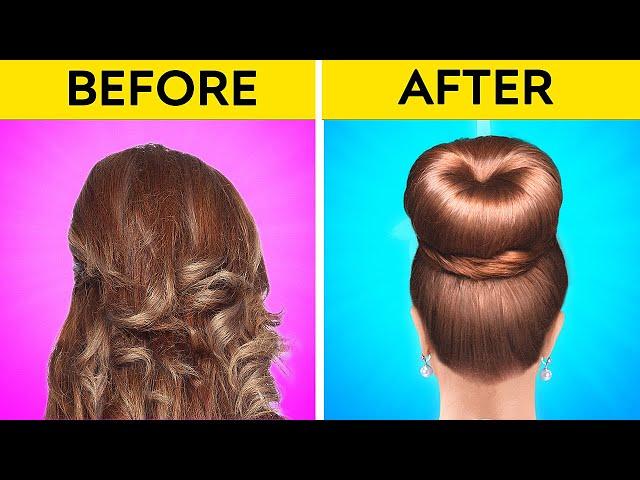 SMART HAIR HACKS || Cool Beauty Tips and Tricks! Makeup Tutorials | School Ideas & Crafts by 123 GO!