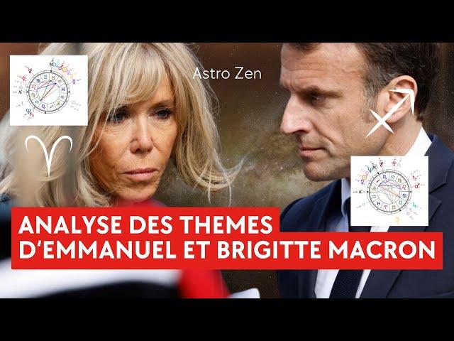 THEME ASTROLOGIQUE D'EMMANUEL ET BRIGITTE MACRON