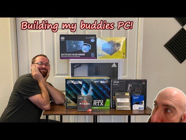 We built my buddies PC! But ASUS motherboards don't make things easy for us.... ( GAMING PC BUILD! )