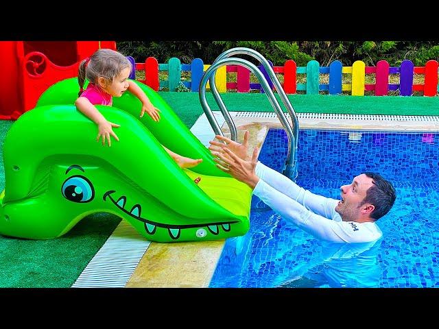 Swimming in the Kids Pool | Song for Kids and Funny Stories