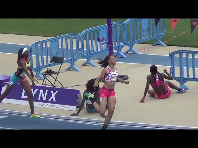 Sydney McLaughlin 49.85 400 to anchor national record Swedish Medley at 2017 NBNO