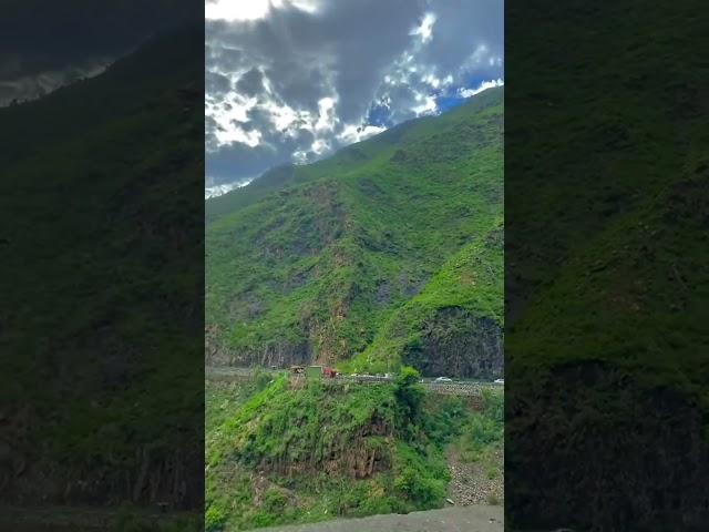 Breathtaking views in Malakand – where the mountains meet the road ️ #MalakandHills #GreenPakistan