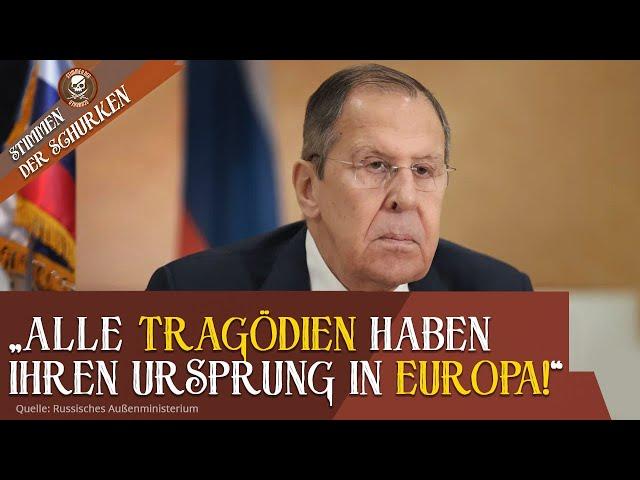 LAWROW: KRIEG EIN FESTMAHL FÜR EU-ELITE – DAMIT IST SCHLUSS!