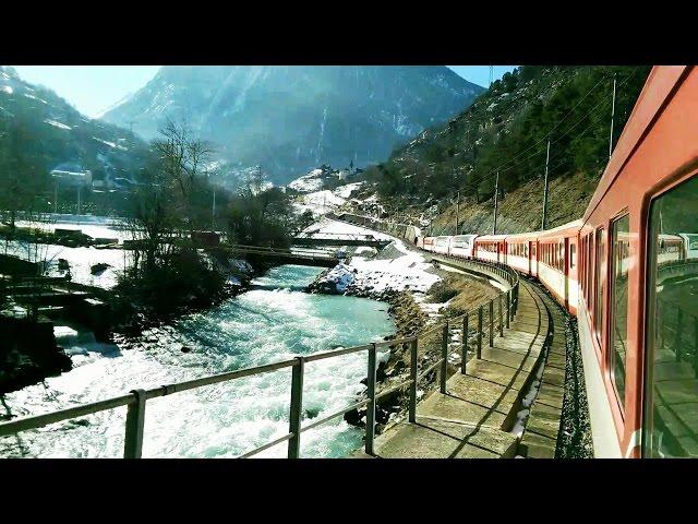 Visp - Zermatt │ Zugfahrt - Trainride │Matterhorn Gotthardbahn MGB │TrainJJ │02-2015