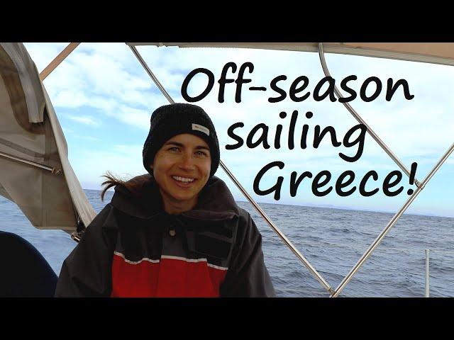 Sailing across the Cyclades in March - Cold, stormy & AMAZING! Winter / off season in Greece (Ep 14)
