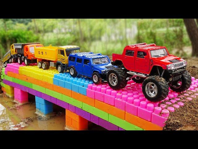 Build Bridge Blocks Toys Construction vehicles for Kids
