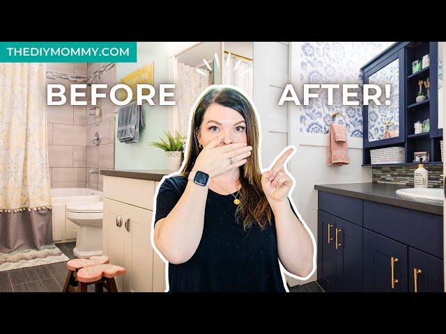 Amazing Bathroom Transformation | Budget-Friendly Makeover for my Teen Girls!