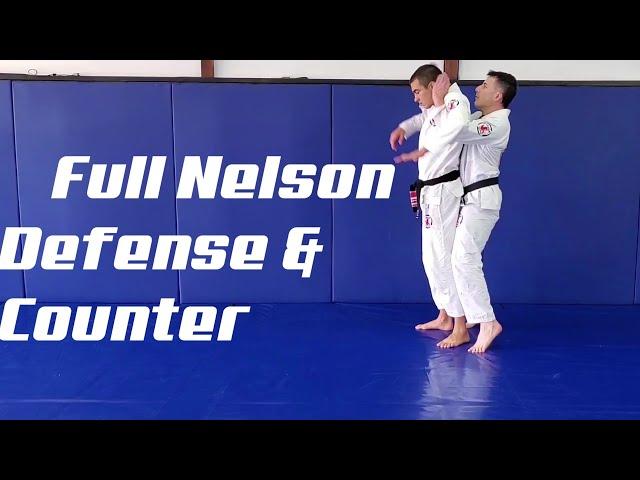 Escaping a Full Nelson Wrestling Hold with Jiu-Jitsu