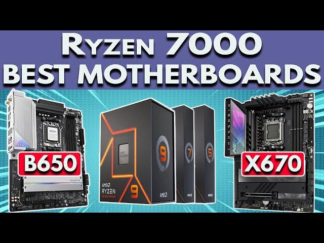 Best Motherboard for Ryzen 7000 | AM5 Motherboard (B650 & X670) For Ryzen 7600X 7700X 7900X 7950X