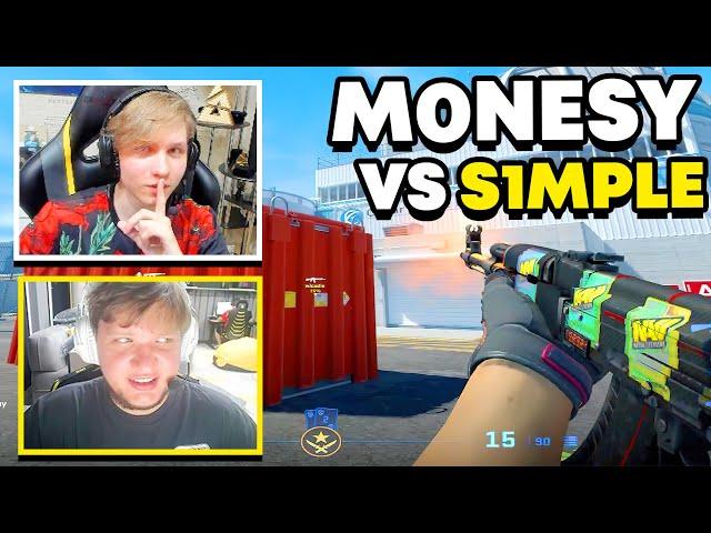 "IT IS SO EASY!!" - M0NESY PLAYS FPL VS S1MPLE!! (ENG SUBS) | CS2