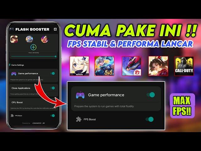FPS SMOOTH & STABILOVERCLOCK ANDROID NO ROOT - CARA MENGATASI LAG FRAME DROP SAAT BERMAIN GAME