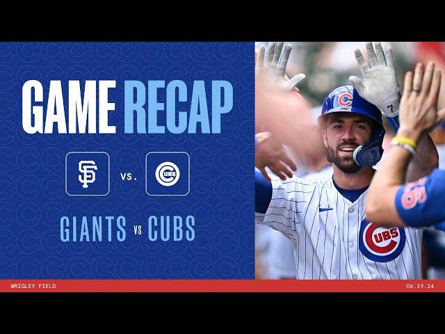 Game Highlights: Cubs Take Series from Giants | 6/19/24