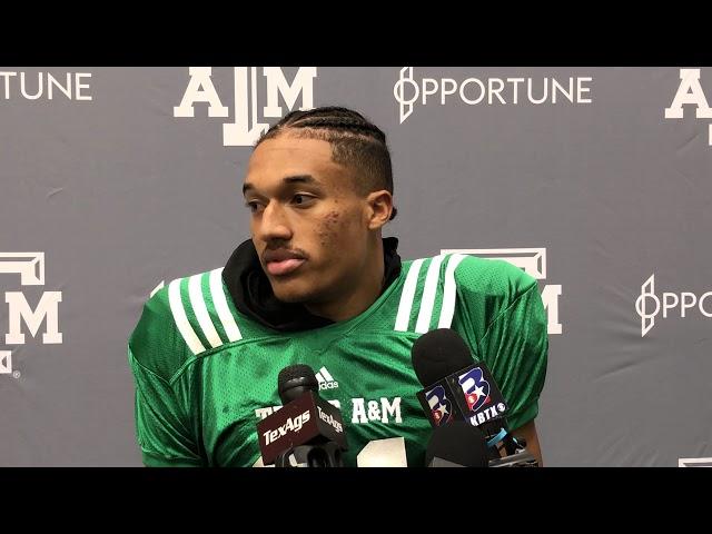 Football: Spring Practice Interview | Kellen Mond 3.28.18