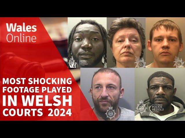 The most shocking videos and evidence played at Welsh courts in 2024