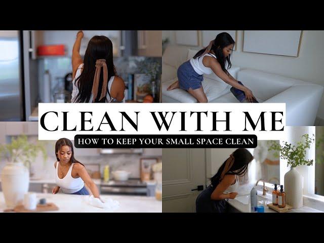 complete my weekly APARTMENT CLEANING routine with me | how to keep a small space clean