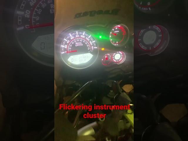 #royalenfield #Himalayan Flickering instrument cluster …Console..