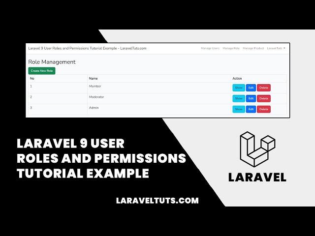 Laravel 9 User Roles and Permissions Tutorial Example