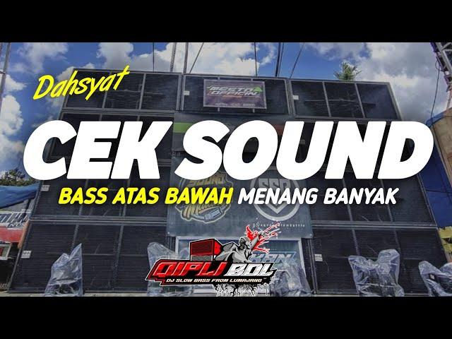 DJ CEK SOUND FULL BASS PALING DAHSYAT BIKIN SESAK NAFAS