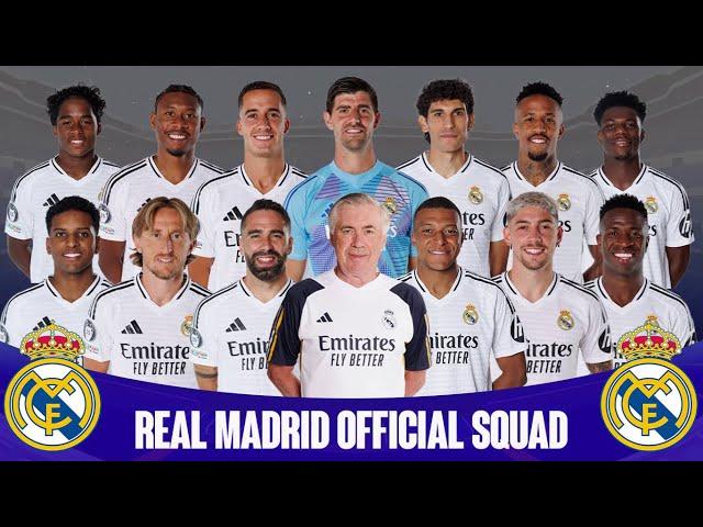 OFFICIAL REAL MADRID 2024/25 FULL FIRST TEAM SQUAD