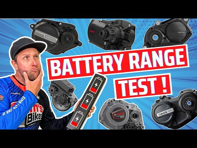 Extreme RANGE eBike Battery Test - 7 EMTB Motors + Batteries - Which is the most efficient ?