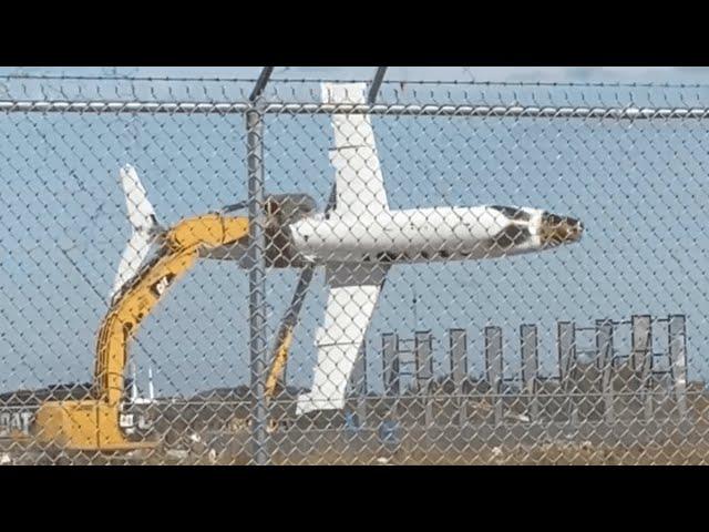 Florida Man Flies Jet With Excavator Like a Toy Plane