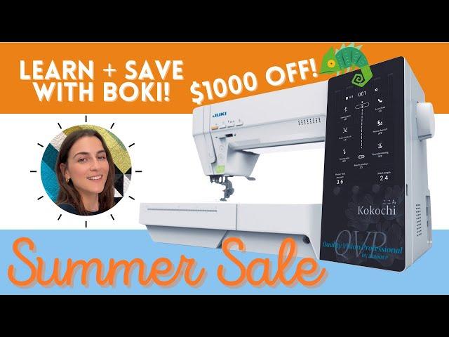 SUMMER SALE: Learn how to save $1000 on the top of the line Juki sewing machines!