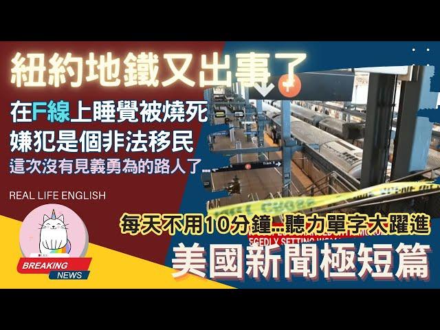 ►紐約地鐵又出事了 乘客睡覺被活活燒死, 這次沒有見義勇為的好心人在車上◄