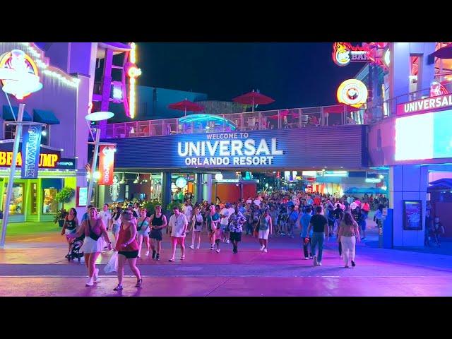 Universal CityWalk Orlando at Night 2023 | Walking Tour