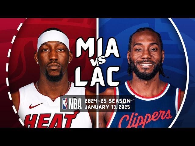 MIAMI HEAT vs LOS ANGELES CLIPPERS | FULL GAME HIGHLIGHTS | January 13, 2025 | 2024-25 Season