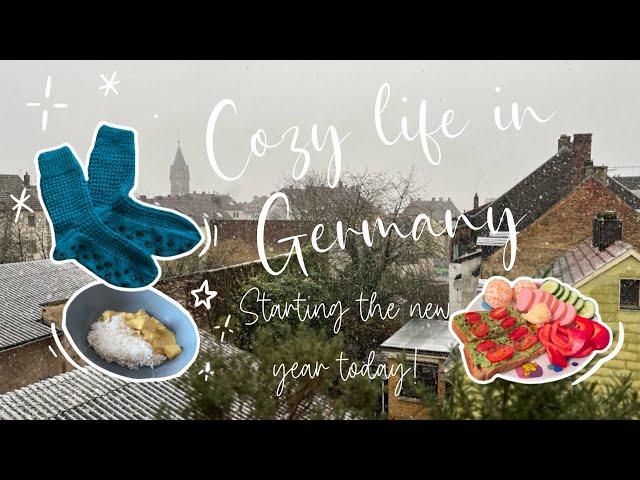 Cozy life in Germany | Cooking, taking a walk and finishing knitting projects