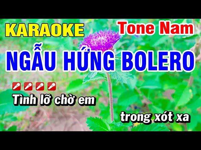 Karaoke Ngẫu Hứng Bolero Nhạc Sống Tone Nam Chuẩn | Hoài Phong Organ