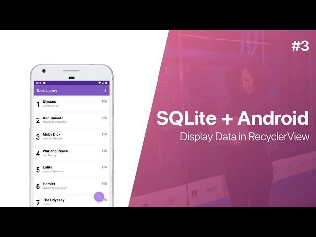 SQLite + Android - Display Data in RecyclerView (Book Library App) | Part 3