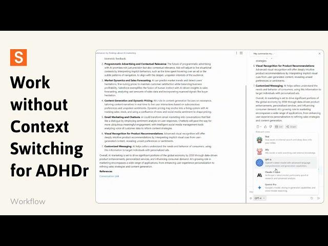 Workflow without context switching for ADHDer | Saner.ai