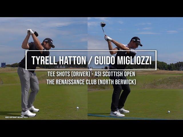 Tyrell Hatton & Guido Migliozzi Golf Swing Driver (FO) ASI Scottish Open (North Berwick), July 2019.