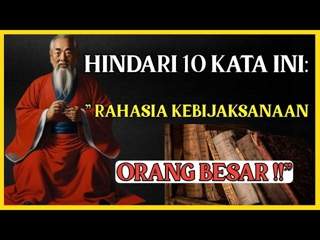 "10 Kata Yang Tidak Pernah Diucapkan Oleh Orang Bijak - Waspadalah!"l Orang bijak channell stoikisme