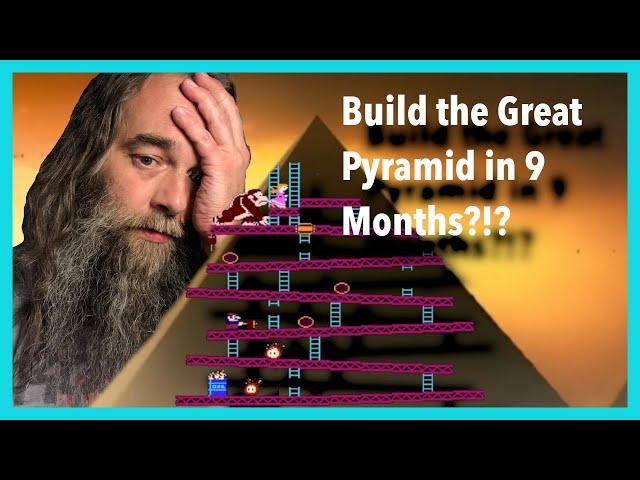 How Do You Build The Great Pyramid in 9 Months?!? #pyramid #giza #construction