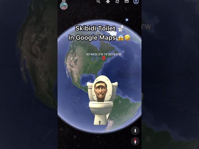 Skibidi Toilet  Version  Found In Google Maps & Google Earth #shorts #googleearth #funny