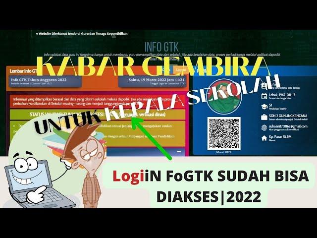 Cetak Info GTK Kepala Sekolah|Validasi|Menunggu Verifikasi Dinas