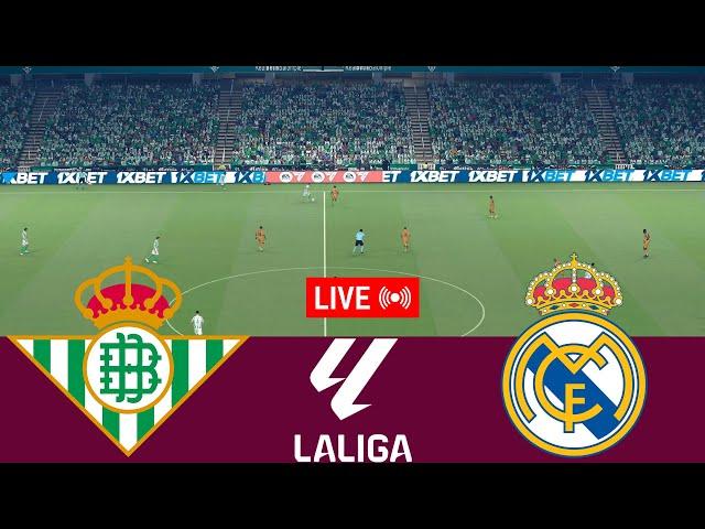 [LIVE] Real Betis vs Real Madrid La Liga 24/25 Full Match - Video Game Simulation