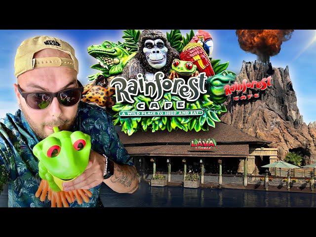 Eating Only RAINFOREST CAFE for 24 Hours!! 