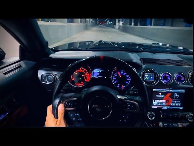 WOT POV PULLS IN MY BOOSTED MUSTANG GT!! (TOO LOUD??)